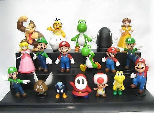 Super Mario 18-pakning Figurer julegaver