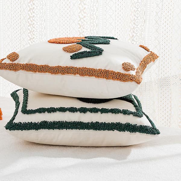 Kuddfodral med broderad söm Personlig kramande case Sticksoffa Cover