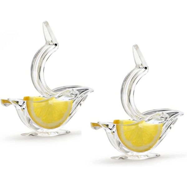 2-pack citronpressar, akryl citronpress, båtformad manuell citronpress