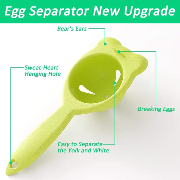 Äggvita- och äggulaseseparator, köksbakverktyg