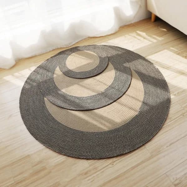 Rund jutemåtte, naturfiber af jute 75 cm