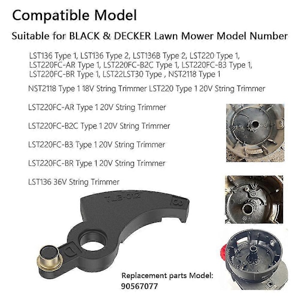 stk. til Black & Decker Plæneklipper 90567077 Trimmer Line Feed Lever