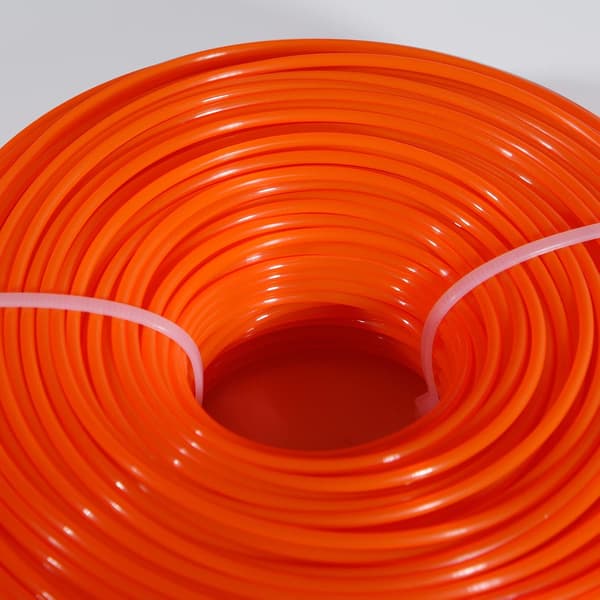 Avrundet Trimmertråd 2,4 mm x 30 m Oransje Gress Trimmer Snor Gressklipper Tilbehør 30 Meter
