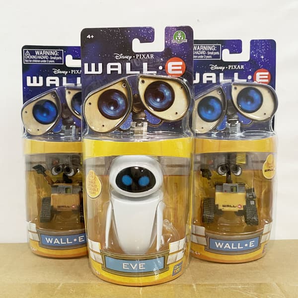 Wall-E Robot Legetøj i Æske Wall-E Eva Populære Håndlavede Ornamenter Eva (Color Box)