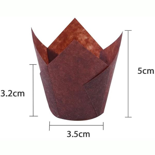 150 stk. Mini Bageforme Tulipan Bageforme Muffinsforme til Bryllupper Fødselsdage