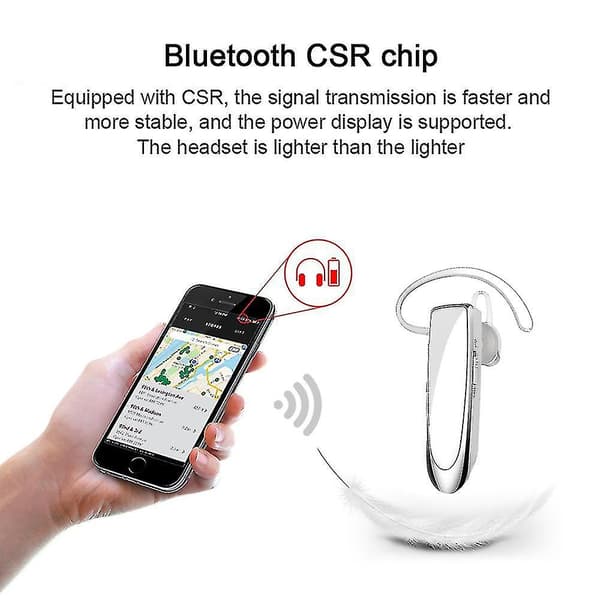 Bluetooth Hörlurar V4.1 Trådlöst Handsfree Headset 24 Timmar Körheadset 30 Dagar Standby-tid