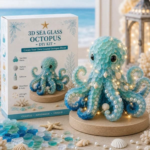 DIY 3D-merilasitaidesarja - Rannikko- ja joulusarja E