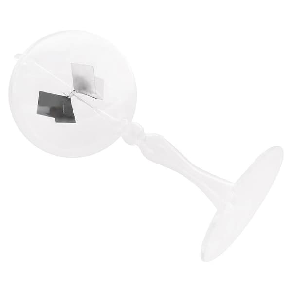 20,5 cm Glas Vindmølle Solcelledrevet Crookes Radiometer Lysmølle
