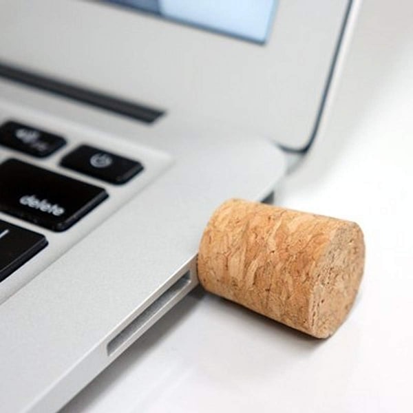 Flaske 32GB USB Flash Pen Drive Memory Stick Data Storage Transparent Glas Kork