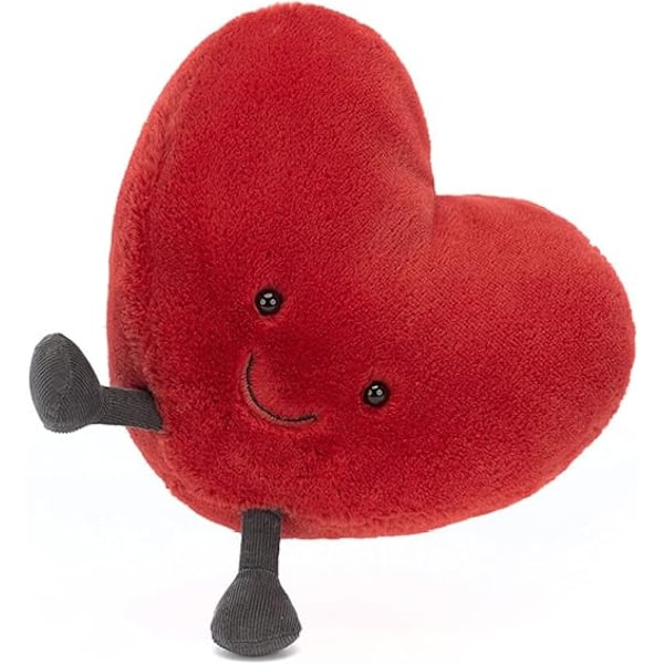 Jellycat Morsomt Rødt Hjerte Kosedyr | Valentinsdagsgaver til Barn, Gutter, Jenter, Tenåringer, Menn og Kvinner
