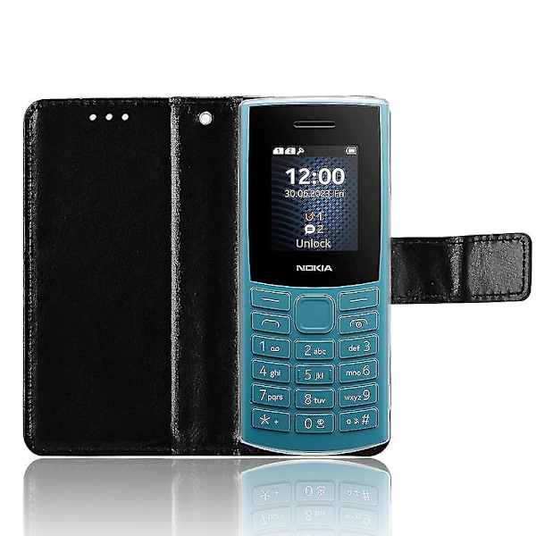 Puhelimen kuori Nokia 105 4G (2023) Crazy Texture PU-nahka Anti-tippuva kotelo kannelle
