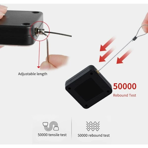 2 stk. Dørlukker, Stansfri Automatisk Sensor Dørlukker Sensor