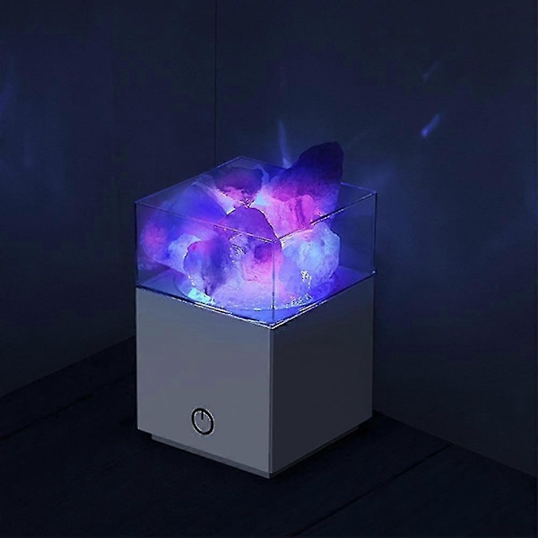 Julesaltlampe USB LED Bordlampe Lavalamp Til Natbordslampe