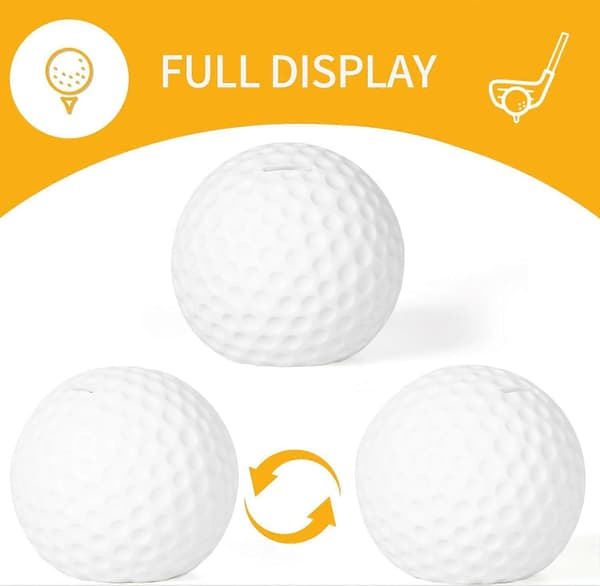 Sparegris golfball, knust gruve med golfsportstema, gave til barn, herrer