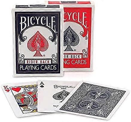 Bicycle Rider Back 808 -standardipokerikorttipakat, punainen ja sininen