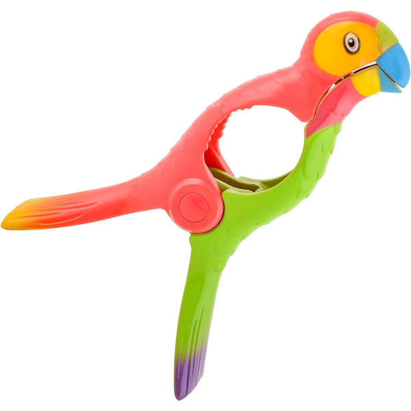 O2COOL Parrot BocaClips, Strandhåndklædeholder, Clips, Sæt med to