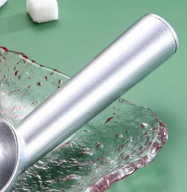 Glasskopske til is, non-stick frostsikker i ét stykke aluminium silver