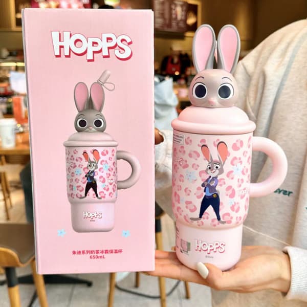 Zootopia Judy og Nick Isoleret Vandflaske, Sød Børnetermokop 650ml Judy 650ml