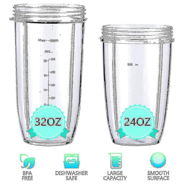 Reservedele til Nutribullet-mixere 600w/900w/pro