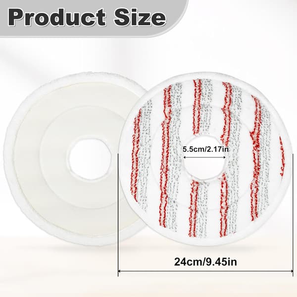 Erstatningsmoppehoveder til Spin Mop-hoveder kompatible med Vileda Spin and Clean gulvmoppe og spand Genanvendelig og vaskbar mikrofibermoppe