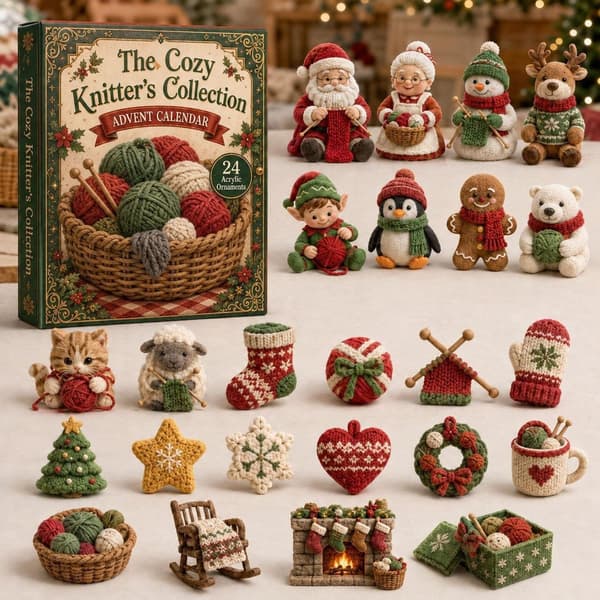 Julekalender 2026 med figurer og blindbokse A 26 * 18 * 3cm