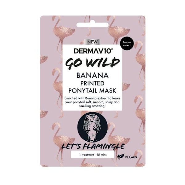 Derma V10 Go Wild Ponytail Mask Banan 1-pack