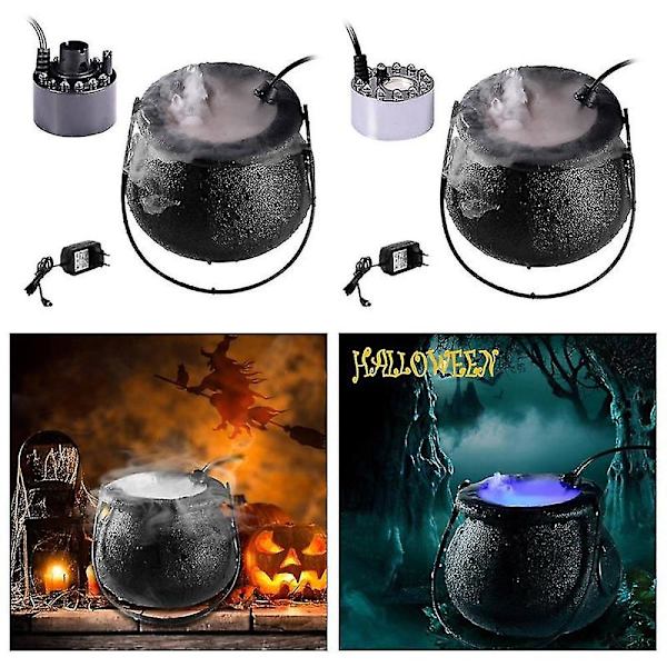 Halloween Røgmaskine Led Luftfugter Tåge Mist Maker Farveændring