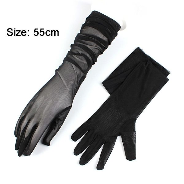 Finger Sokker Handsker Lange Tynde Transparente Handsker