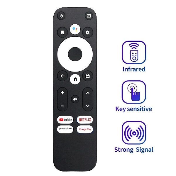 Erstatningsfjernbetjening med stemmestyring til / KM2 Plus Android TV-boks til KM2, KM2 Plus, KM7 Plus, KD3, KD5
