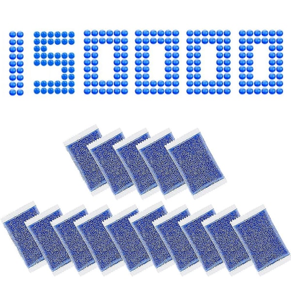 Vandkugler Perler Genopfyldning Ammo Gel Splatter Ball Blaster Kugler Vandbold, Orange Blå Blue Blue 15PACK