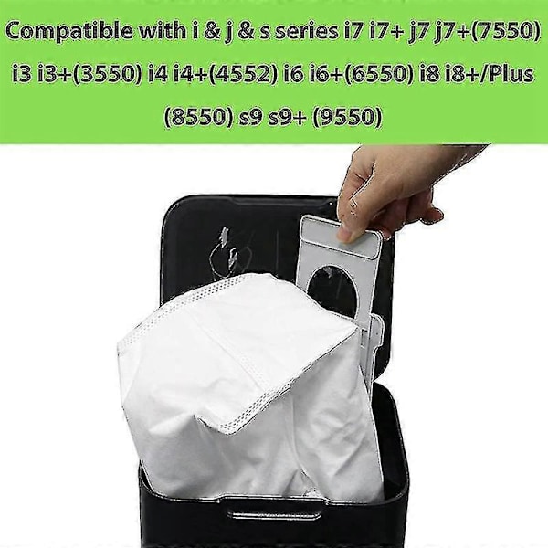 Joulun vaihtopussit Dirt Waste D -suodattimelle, yhteensopiva I3+ I7 I7+ E5 E6 -imurin lisävarusteiden kanssa