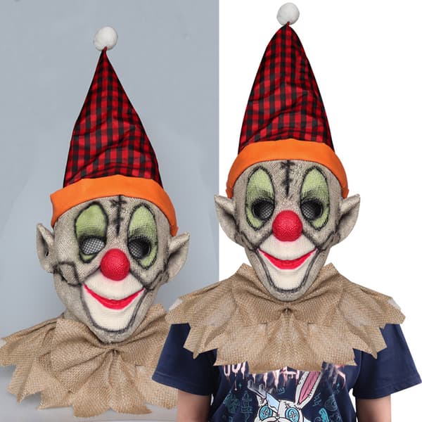 Halloween Fugleskremselmaske Høstinnhøsting Halloween-festdekorasjon Scarecrow Model D