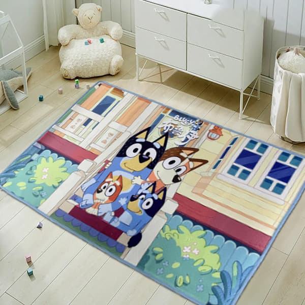 Bluey Blå Hund Hem Plats Matta Sovrum Badrum Entré Golvmatta 35*60 Blue Dog Floor Mat
