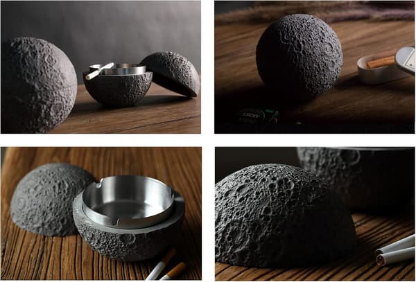 Stängd cementaskkopp inomhus och utomhus Original anti-vind design