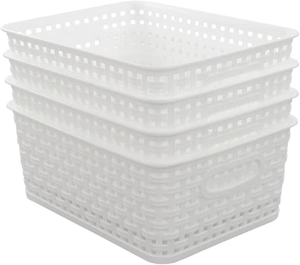 Hvite Plastflettekurver