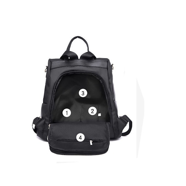 Rygsæk dame elegant taske: dame rygsæk tyverisikret skoletaske pige rygsække moderne læder rygsæk daypack dagstursrygsække