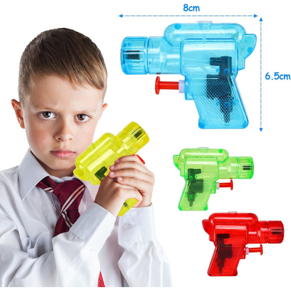 Vattenpistolset, 6 stycken Mini Vattenpistoler för Barn, Barn Spraypistol (Färg slumpmässig)