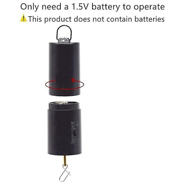 Batteridriven vindsnurra svart roterande motor för hängande vindspel