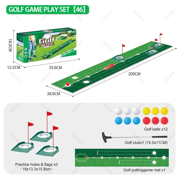 Utomhusgolfspel för barn Playway Leksak Golfställ för barn