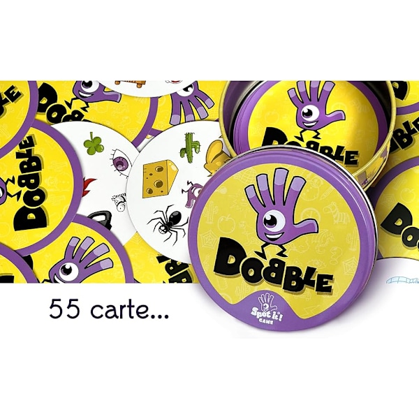 Asmodee 8231 Dobble Kids -korttipeli - Italiankielinen, Ikä 4-99