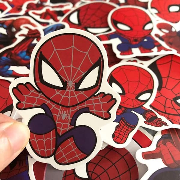 35 kpl vinyylitarroja, vedenpitäviä Spiderman-graffititarroja