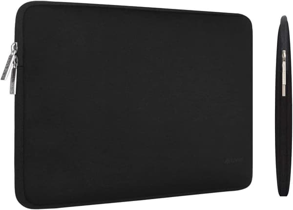 13\" Laptopetui til MacBook Air & Pro 2016-2025 M1 M2 M3 M4 med lille pose, sort black