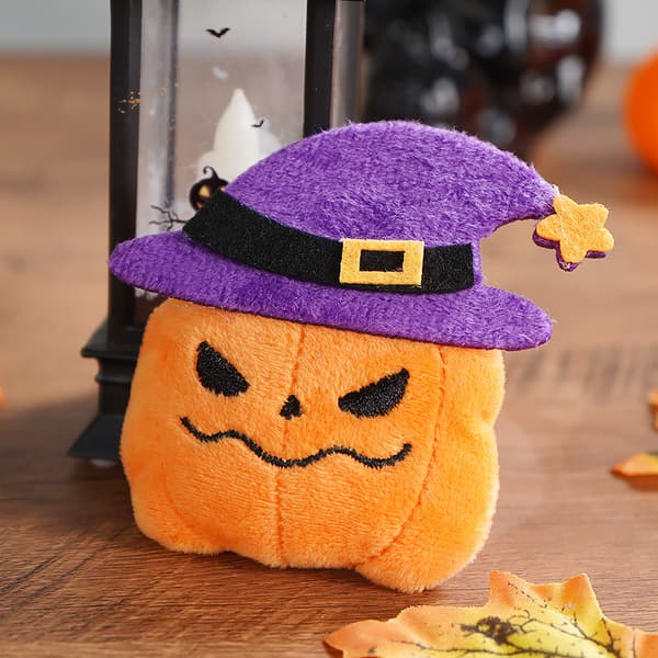 Halloween Græskar Spøgelse Plys Nøglering, Blødt Squishy Tøjdyr til Taskepynt Bat 7cm