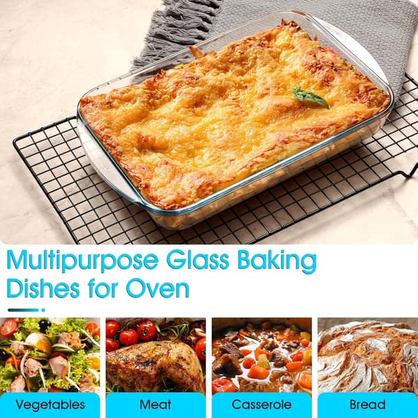 1,6L Lasagne Bageform Ovnfast Glasform 30 x 17,5 x 5,5 cm Rektangulær Stegepande