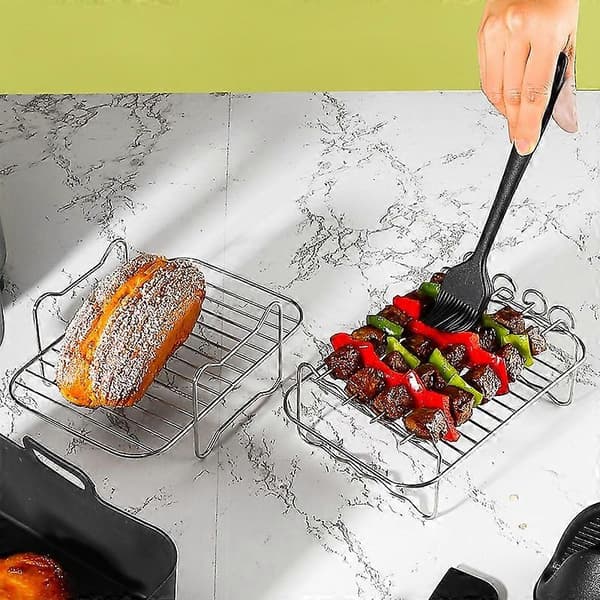 Til Philips 3000 Airfryer 11-delt sæt tilbehør silikonebakke grillstativ olieflaske tangsæt (BPA-fri)