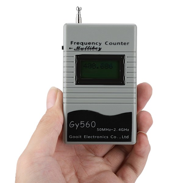 GY560 Frekvensmåler Tæller Tester til Radio Transceiver GSM 50MHz-2.4GHz 7 CIFRE Signalmåler