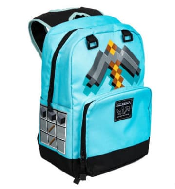 Minecraft ryggsäck creeper ender drake fackla diamant hacka junior högstadieelever barns ryggsäck Creeper Lawn Backpack