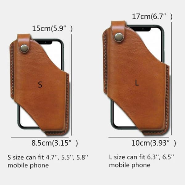 Läder Telefonfodral Läder Telefonfodral för Bälte