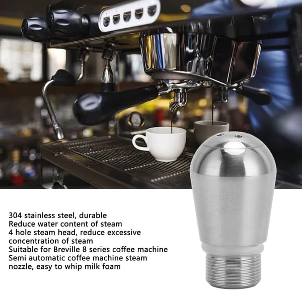 2 stk. damprør til kaffemaskine, reducerer vandindholdet, rør til mini-kaffemaskine