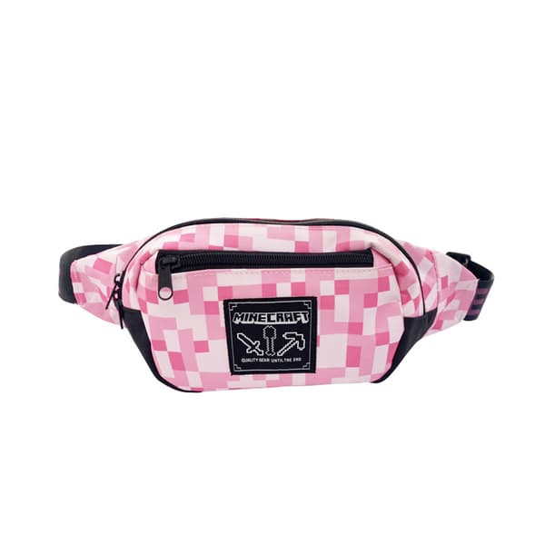 Minecraft leksaker creeper ansikte ryggsäck midjeväska stor kvantitet 32*17 Creeper Fanny Pack